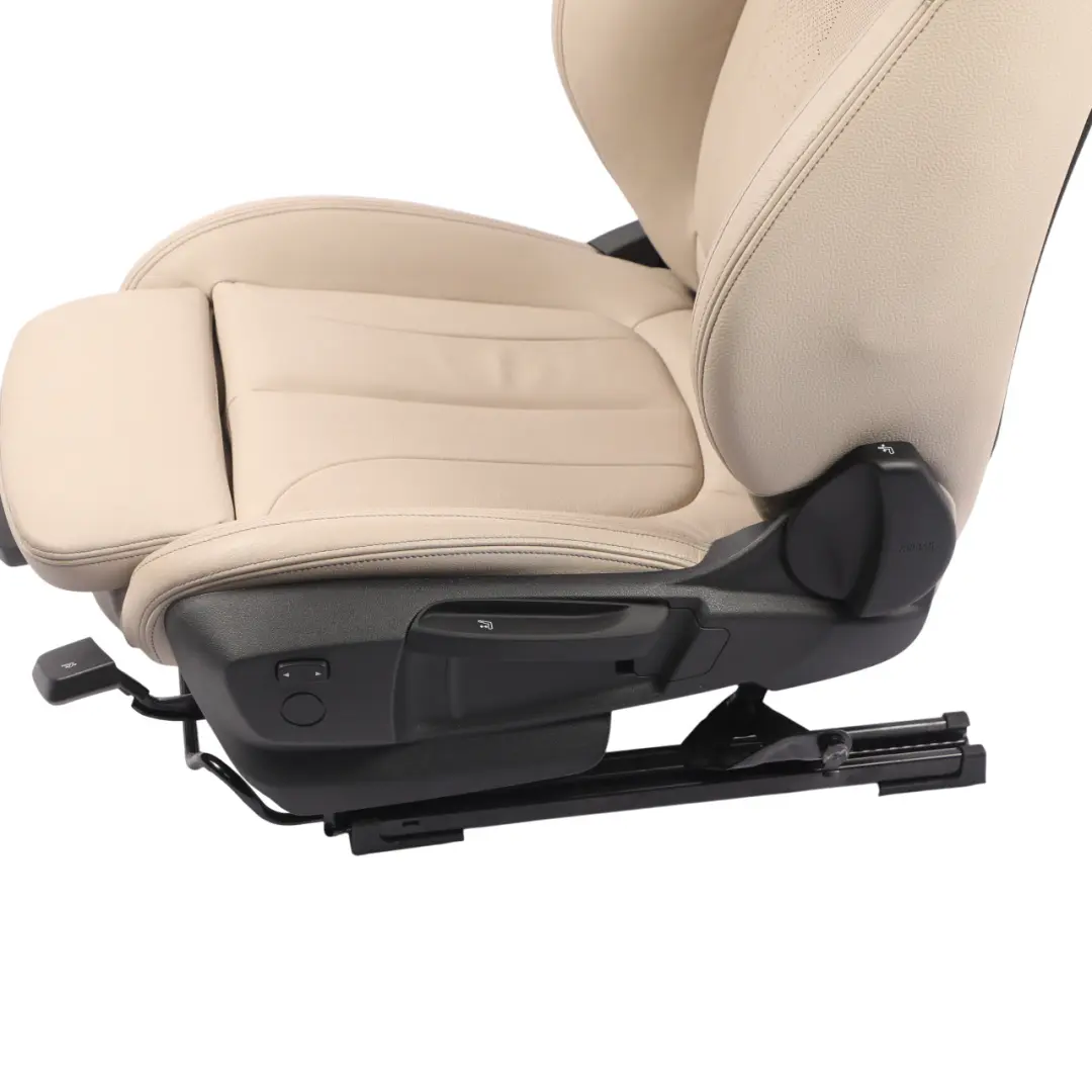 Front Seat Sport Heated Leather Oyster Left N/S to BMW F45 F48 with Part number 7398597 BMW F45 F48 Front Seat Sport Heated Leather Oyster Left N/S - SKU 7398597-2 - Part number 7398597