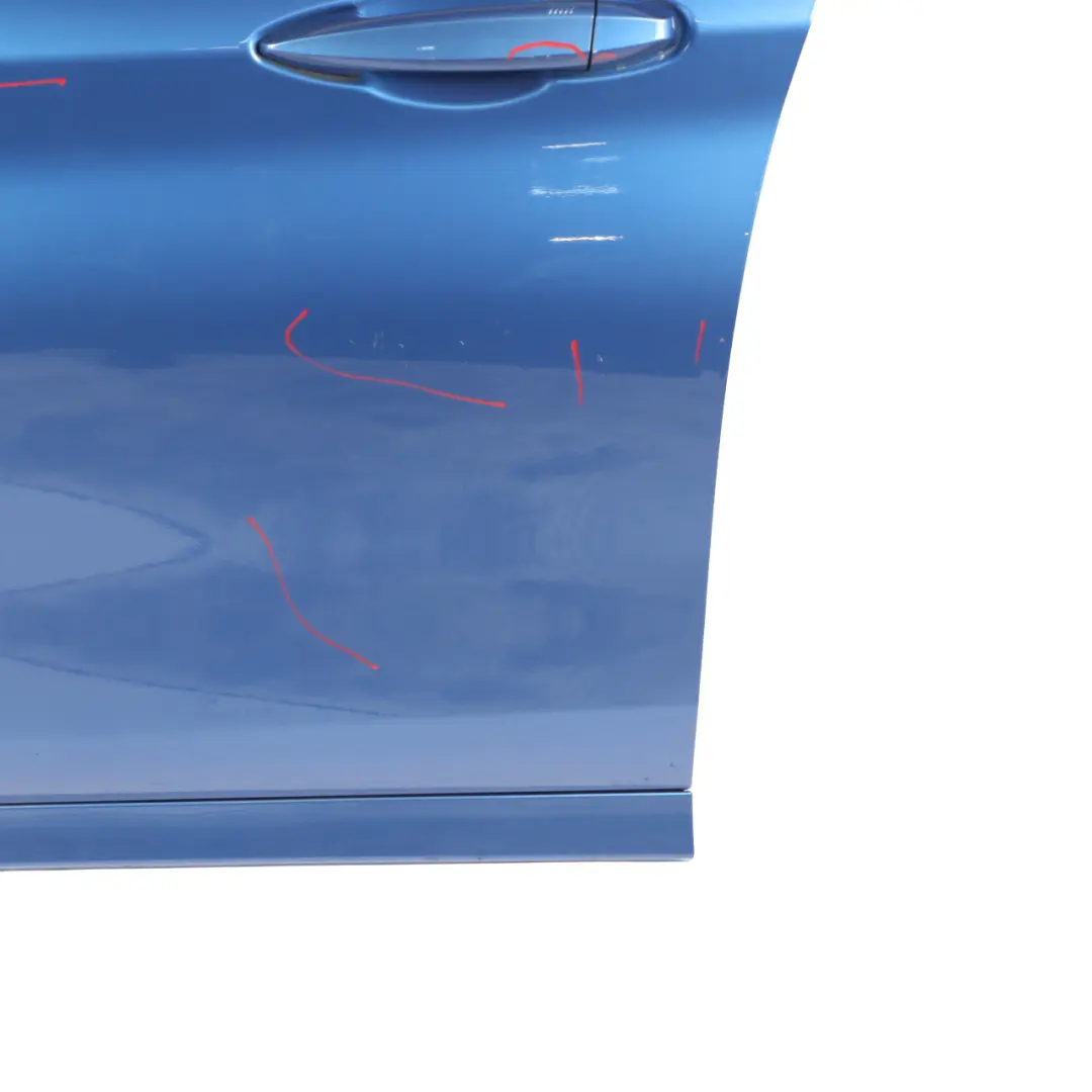 Door Front Left N/S Panelling Cover Estoril Blau Metallic - B45 to BMW X1 F48 with Part number 7414369 BMW X1 F48 Door Front Left N/S Panelling Cover Estoril Blau Metallic - B45 - SKU 7414369-EB - Part number 7414369