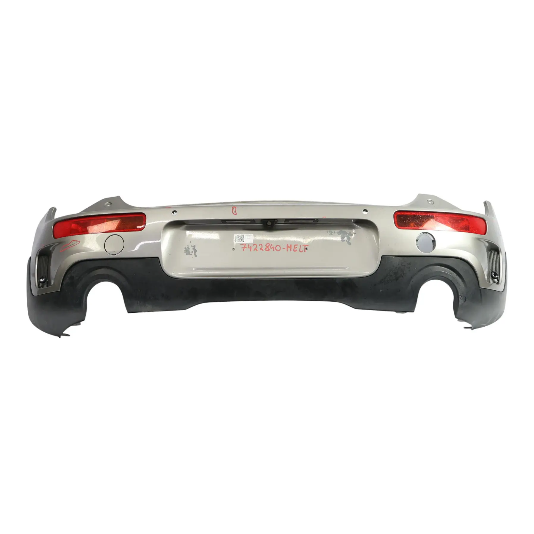 Mini Clubman F54 JCW Rear Bumper Trim Panel Covering Melting Silver Metallic C2K
