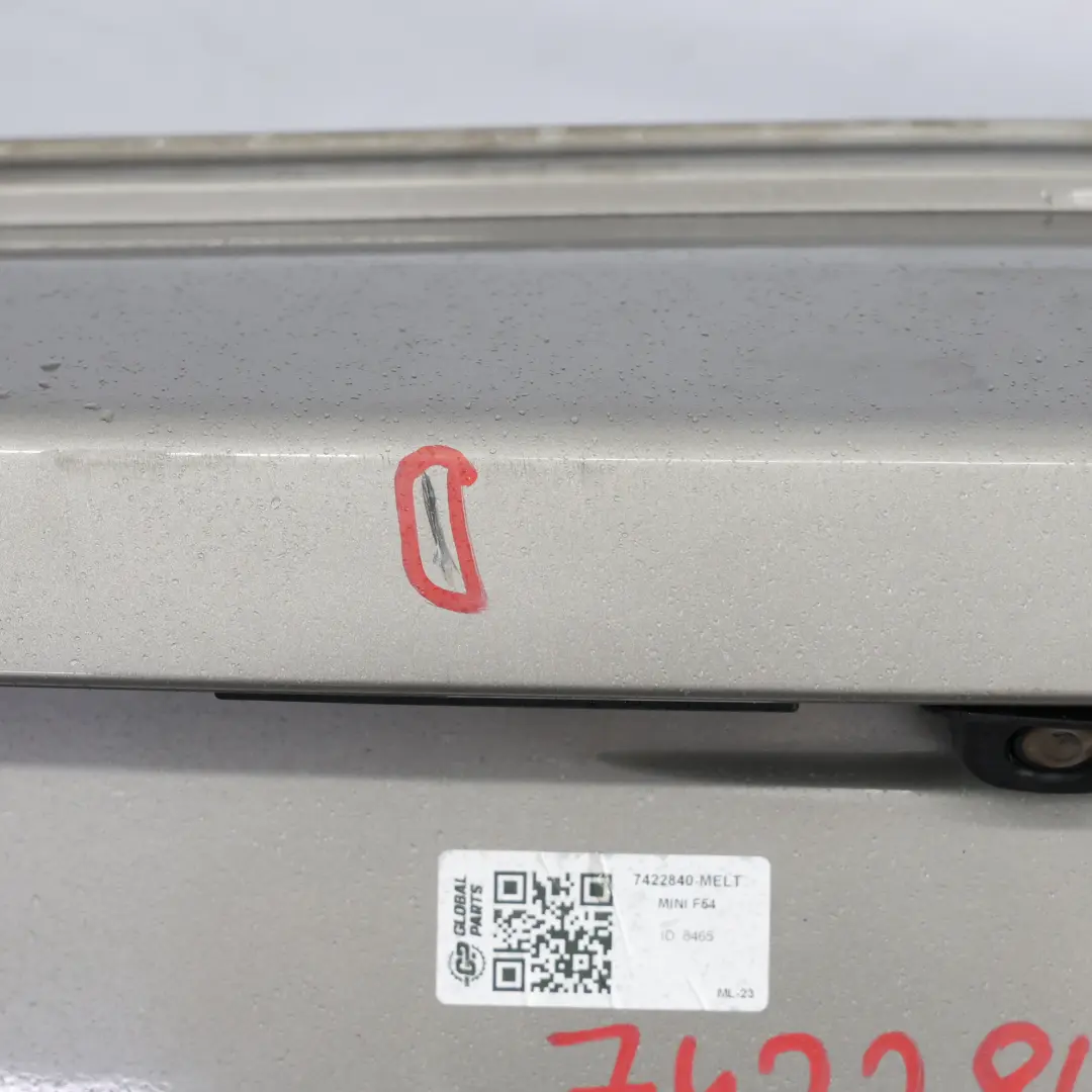 Mini Clubman F54 JCW Rear Bumper Trim Panel Covering Melting Silver Metallic C2K - SKU 7422840-MELT - Part number 7422840