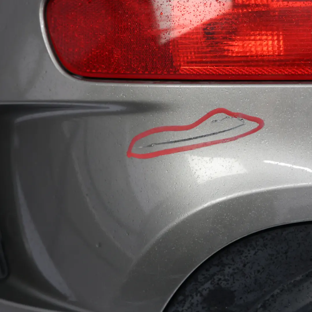 Bumper Trim Panel Covering Melting Silver Metallic C2K to Mini Clubman F54 JCW Rear with Part number 7422840 Mini Clubman F54 JCW Rear Bumper Trim Panel Covering Melting Silver Metallic C2K - SKU 7422840-MELT - Part number 7422840