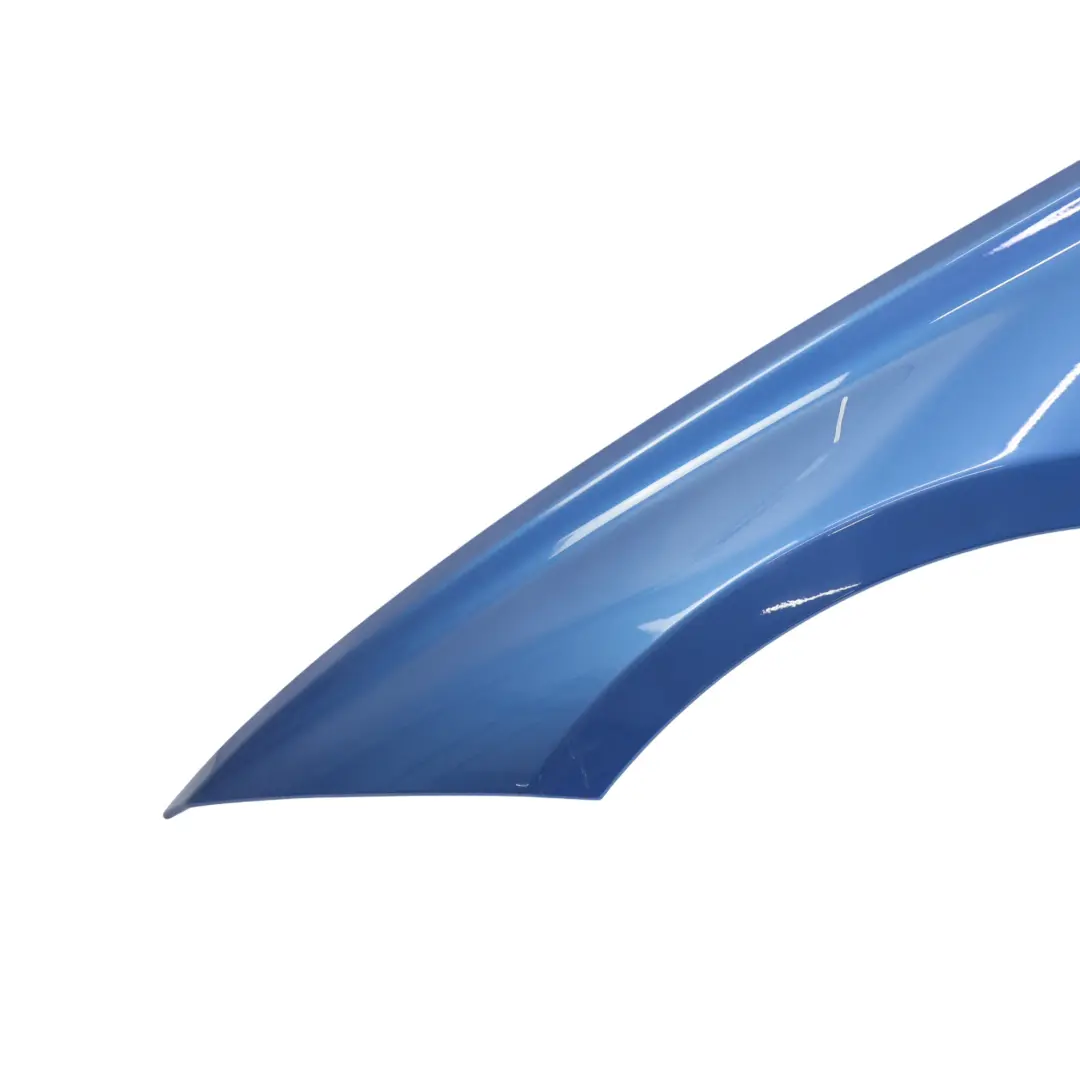 Side Wing Panel Fender Front Left N/S Estoril Blau Metallic - B45 to BMW F30 F31 with Part number 7438439 BMW F30 F31 Side Wing Panel Fender Front Left N/S Estoril Blau Metallic - B45 - SKU 7438439-EB1 - Part number 7438439