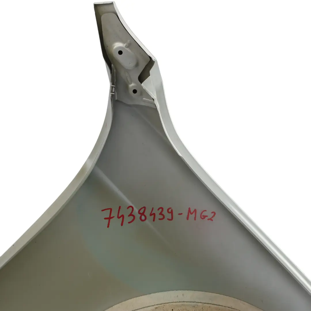 BMW F30 F31 Seitenkotflügel Kotflügel vorne links Mineralgrau Grau - B39 - SKU 7438439-MG2 - Teilenummer 7438439