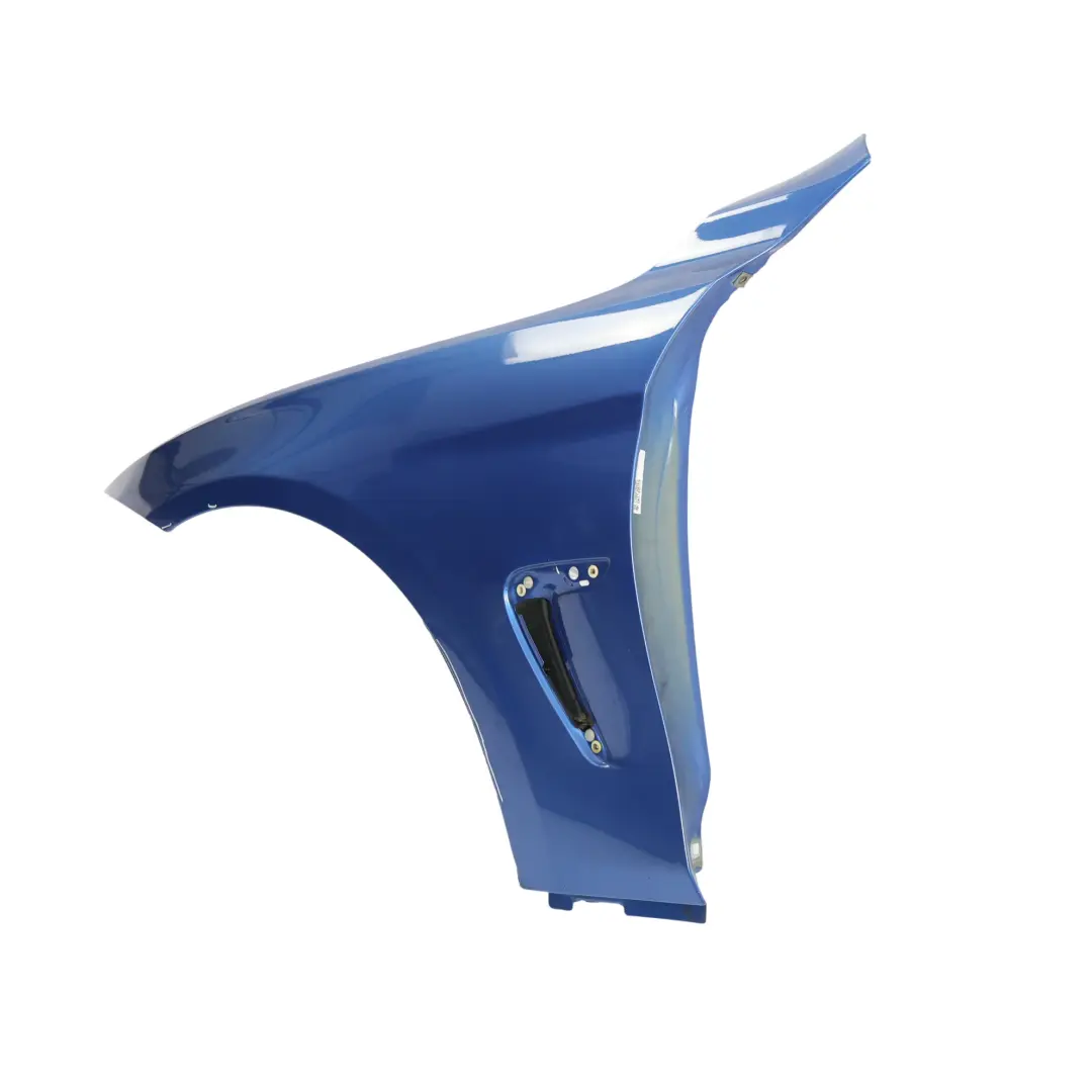 BMW F32 F33 Błotnik Lewy Przedni Estoril Blue Niebieski Metalik - B45 - SKU 7438441-EB - Numer Części 7438441