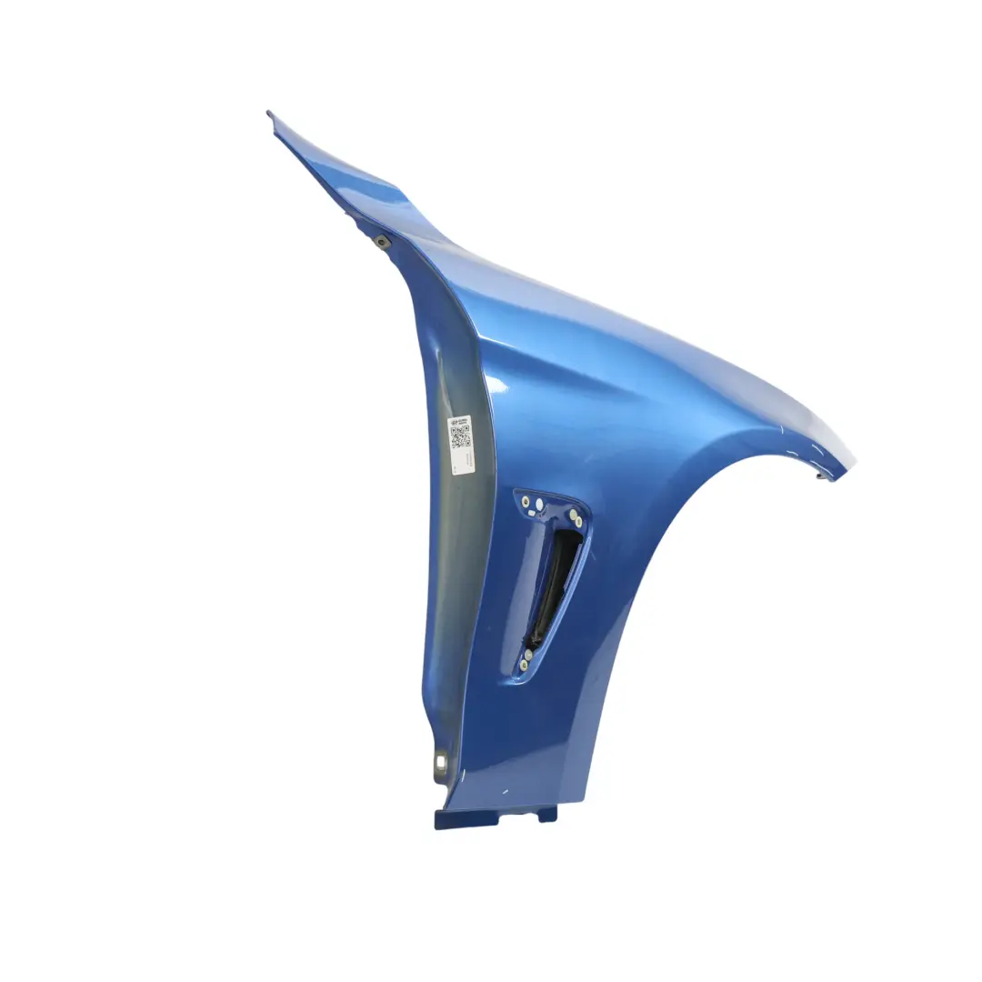 Front Right Wing Fender Side Panel O/S Estoril Blue Metallic - B45 to BMW F36 with Part number 7438442 BMW F36 Front Right Wing Fender Side Panel O/S Estoril Blue Metallic - B45 - SKU 7438442-EB - Part number 7438442