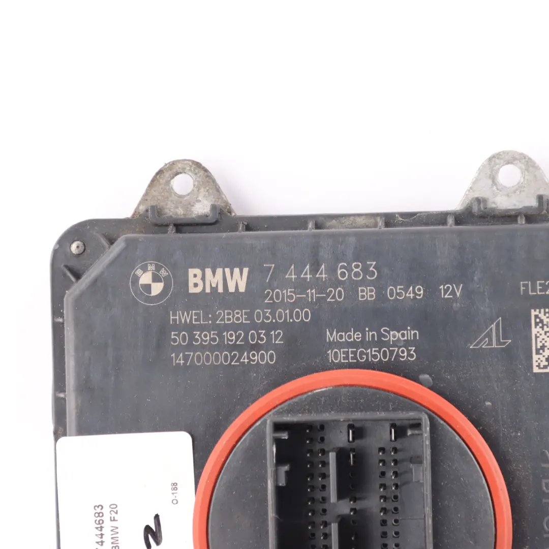 LED Module Headlight Lamp Control Unit to BMW F20 F21 LCI with Part number 7444683 BMW F20 F21 LCI LED Module Headlight Lamp Control Unit - SKU 7444683 - Part number 7444683