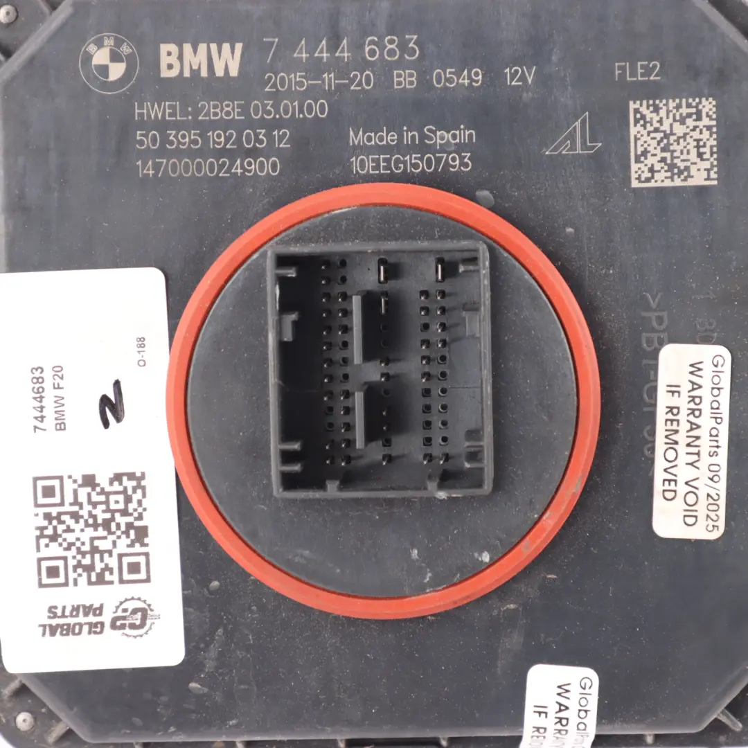 Modulo LED Lampada Faro Unità Di Controllo per BMW F20 F21 LCI con numero di parte 7444683 BMW F20 F21 LCI Modulo LED Lampada Faro Unità Di Controllo - SKU 7444683 - Numero di parte 7444683