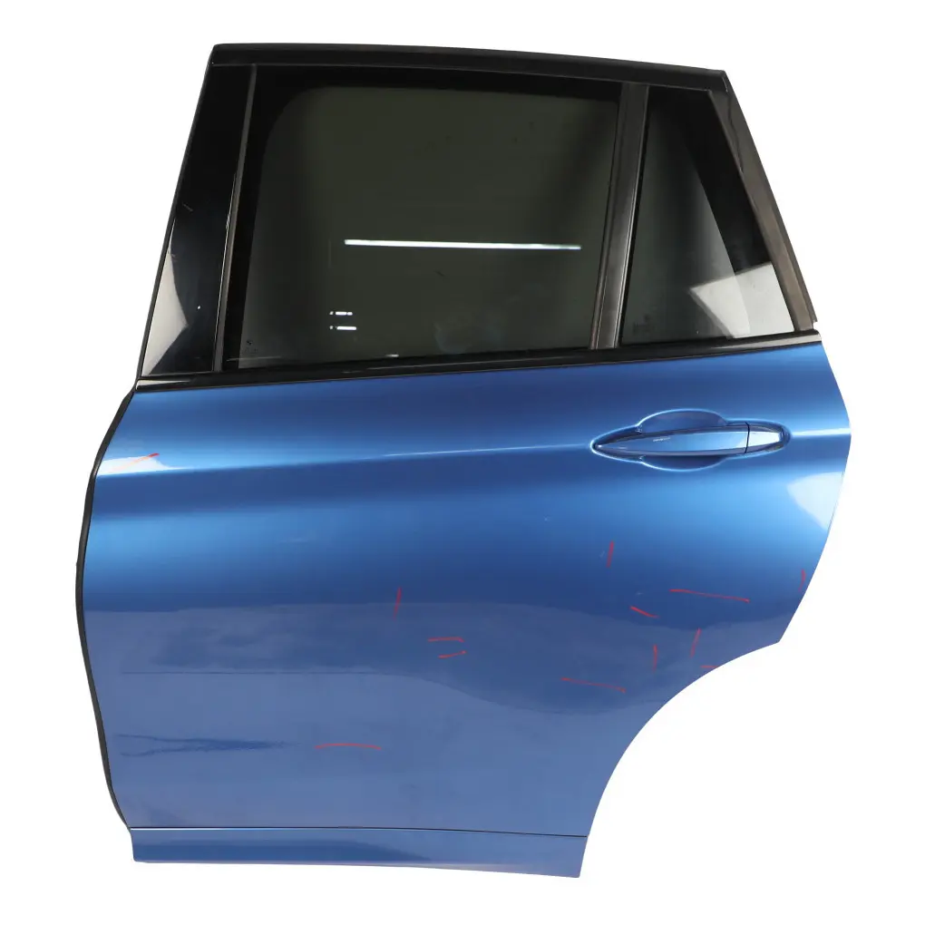 Door Rear Left N/S Estoril Blau Metallic - B45 to BMW X1 F48 with Part number 7461351 BMW X1 F48 Door Rear Left N/S Estoril Blau Metallic - B45 - SKU 7461351-EB - Part number 7461351