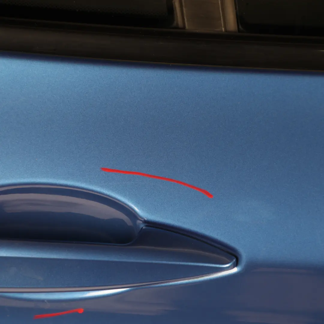 Door Rear Right O/S Estoril Blau Metallic - B45 to BMW X1 F48 with Part number 7461352 BMW X1 F48 Door Rear Right O/S Estoril Blau Metallic - B45 - SKU 7461352-EB - Part number 7461352