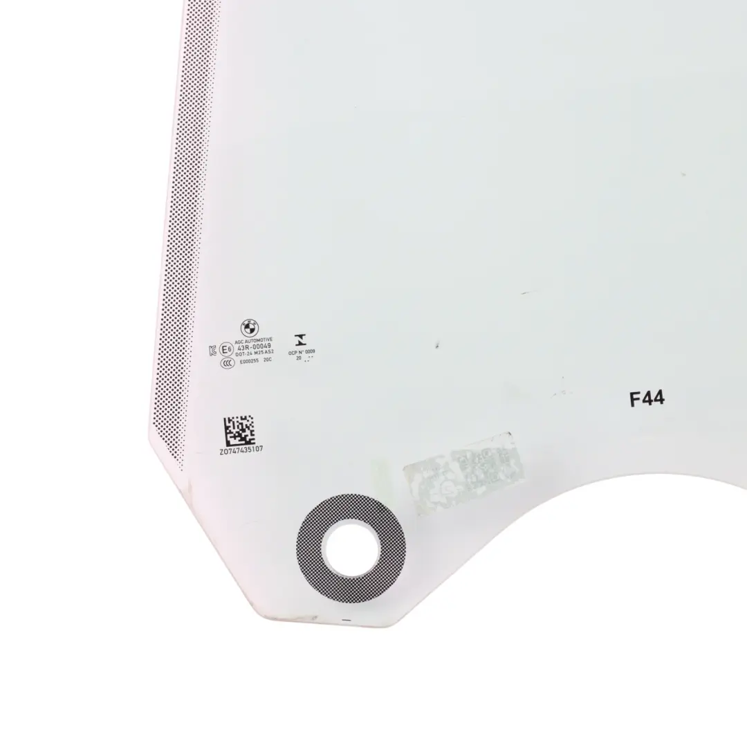 Door Side Window Glass Glazing AS2 Rear Left N/S to BMW F44 Gran Coupe with Part number 7474351 BMW F44 Gran Coupe Door Side Window Glass Glazing AS2 Rear Left N/S - SKU 7474351 - Part number 7474351