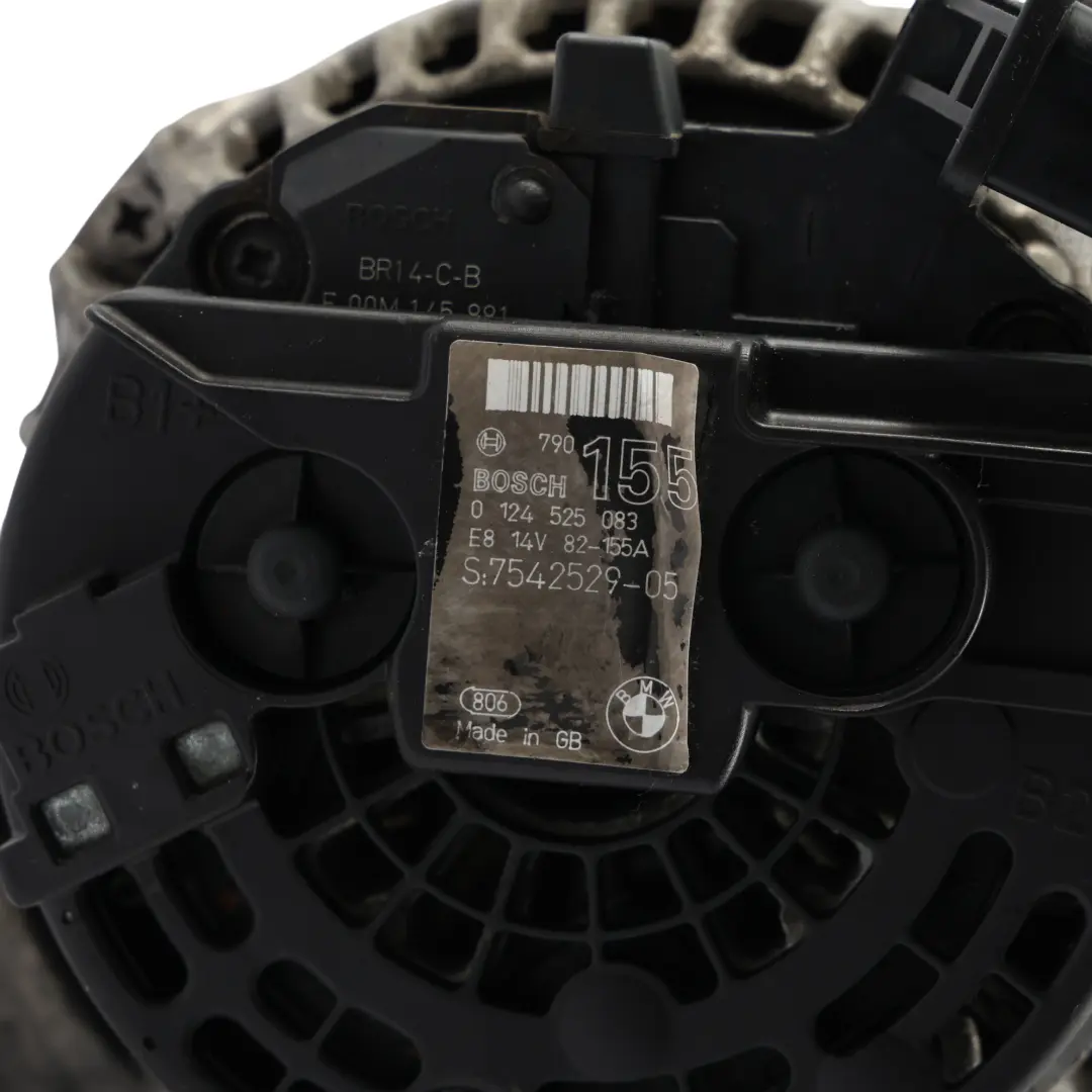 N52 Alternador Generador 155A para BMW E87 E90 E91 E60 E61 E63 con número de pieza 7542529 BMW E87 E90 E91 E60 E61 E63 N52 Alternador Generador 155A - SKU 7542529-3 - Número de pieza 7542529