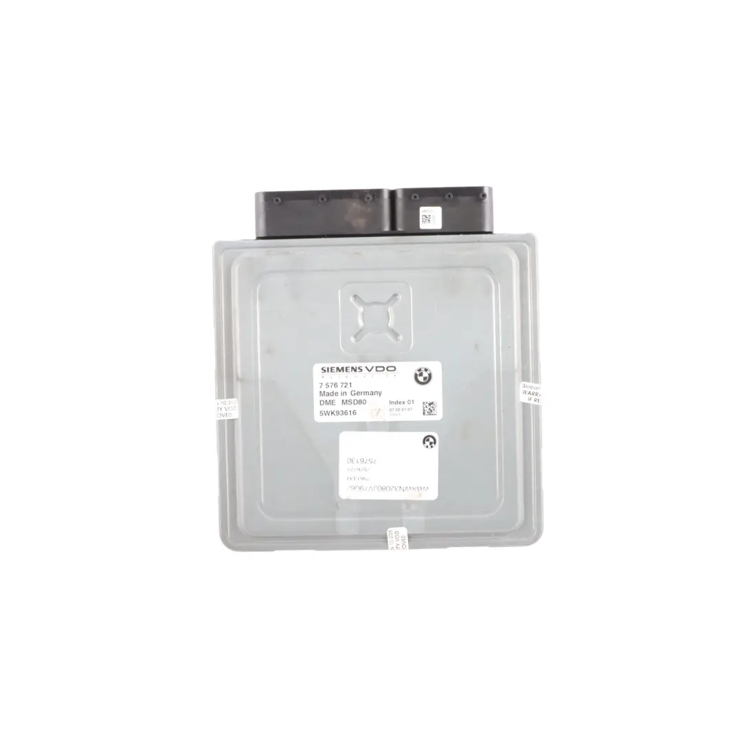 N53 218HP Sterownik Moduł Silnika DME 7576721 Manual do BMW E90 E91 E93 325i o numerze 7616431 BMW E90 E91 E93 325i N53 218HP Sterownik Moduł Silnika DME 7576721 Manual - SKU 7576721-2 - Numer Części 7616431