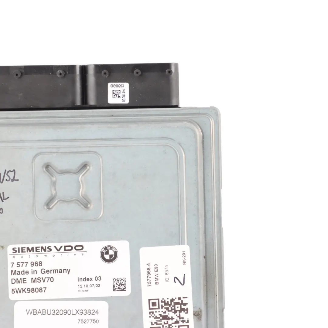 BMW E60 E61 E90 E91 325i 525i N52 218HP Engine Control ECU DME Manual - SKU 7577968-4 - Part number 7577968