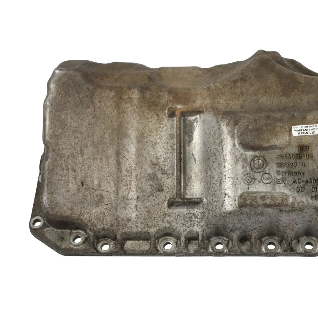 Oil Sump Pan Covering M135i 335i 435i N55 Petrol to BMW F20 F22 F30 Engine with Part number 7586555 BMW F20 F22 F30 Engine Oil Sump Pan Covering M135i 335i 435i N55 Petrol - SKU 7586555-1 - Part number 7586555
