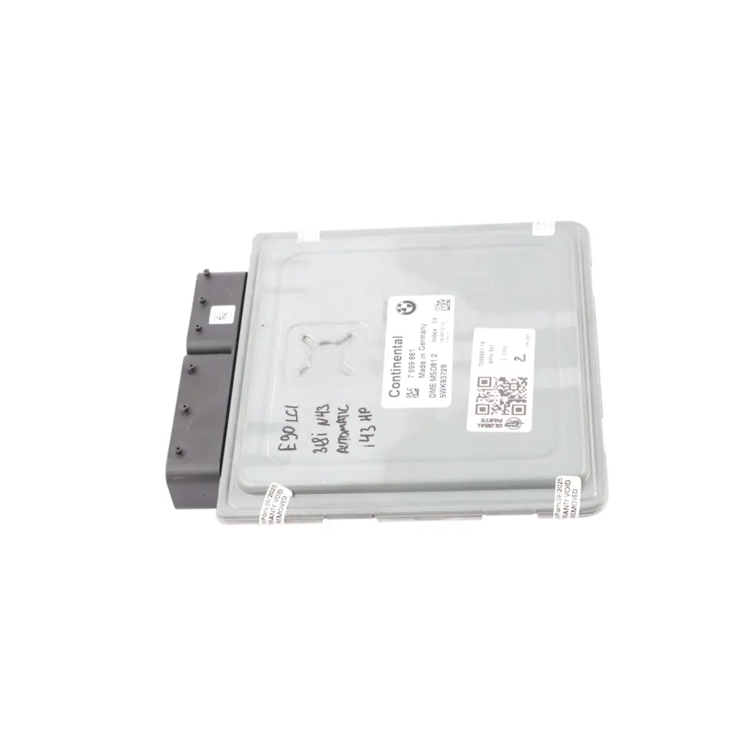 BMW E87 LCI E90 E91 118i 318i N43 143HP Engine Control ECU DME Automatic - SKU 7599881-18 - Part number 7599881