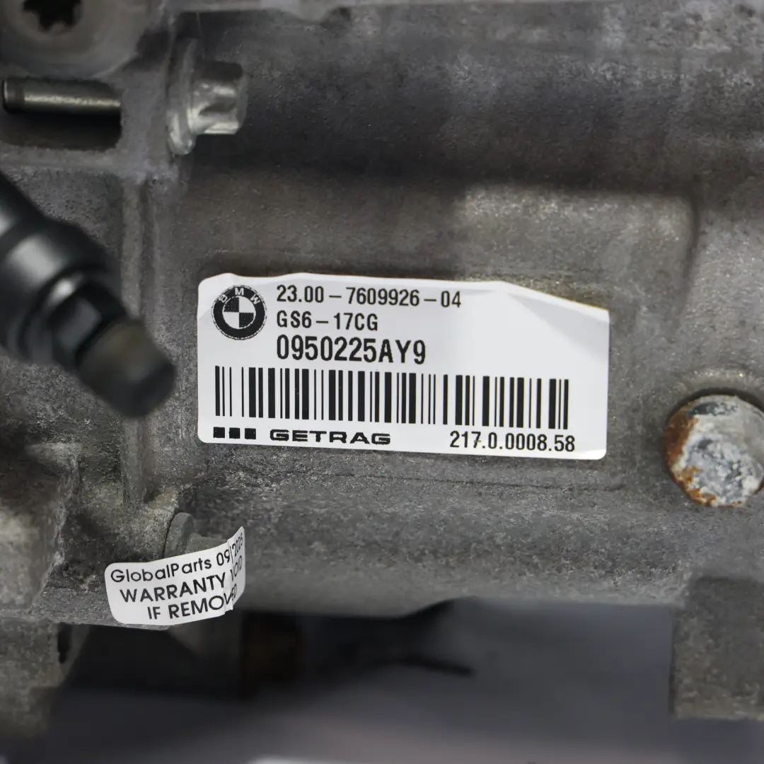 N20 Boîte de Vitesses Manuelle GS6-17BG GARANTIE pour BMW F22 F30 F31 F32 320i 420i à propos du numéro de pièce 7633989 BMW F22 F30 F31 F32 320i 420i N20 Boîte de Vitesses Manuelle GS6-17BG GARANTIE - SKU 7633989 - Numéro de pièce 7633989