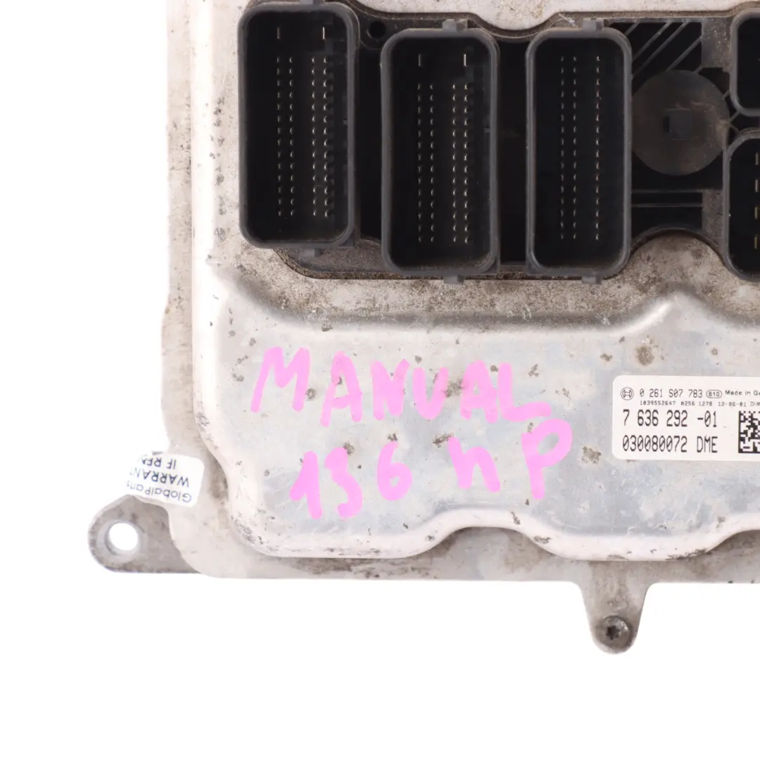 136HP Engine Control ECU DME Manual to BMW F20 F21 F30 F31 116i 316i N13 with Part number 7636292 BMW F20 F21 F30 F31 116i 316i N13 136HP Engine Control ECU DME Manual - SKU 7636292-8 - Part number 7636292