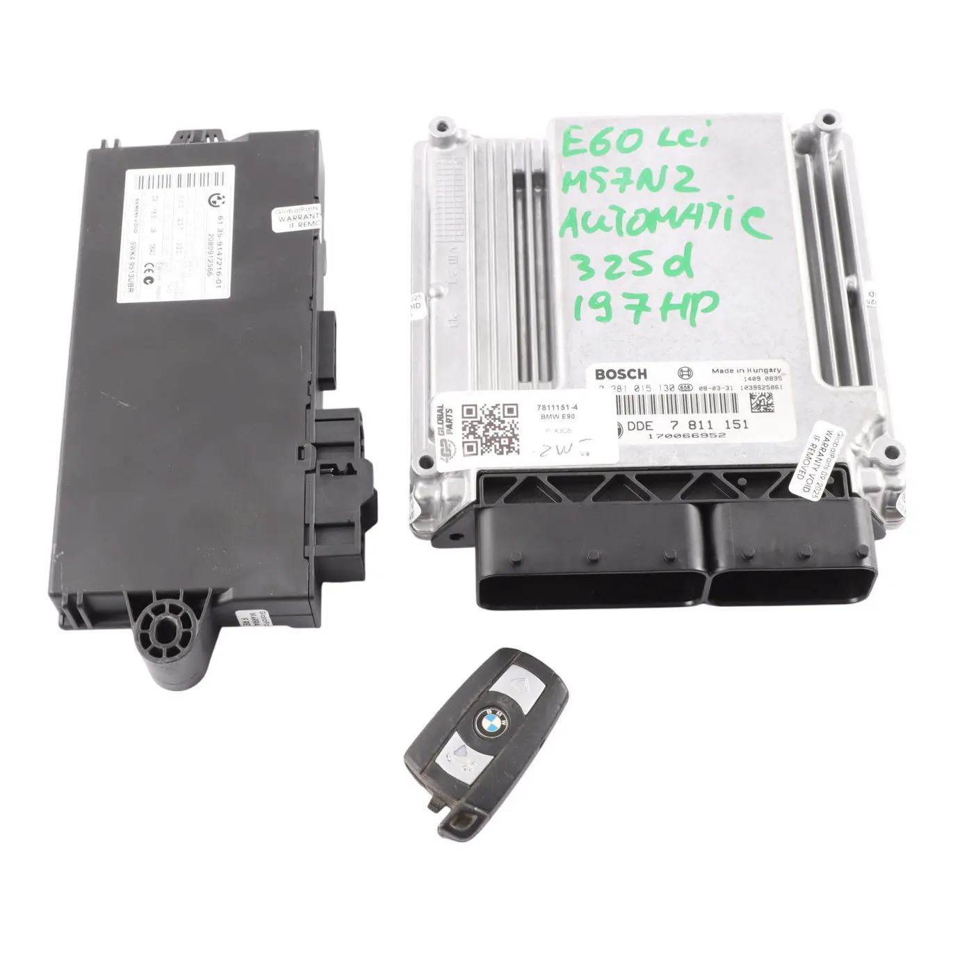 BMW E60 LCI E90 325d 525d M57N2 Engine Control ECU DDE Kit 7811151 Automatic
