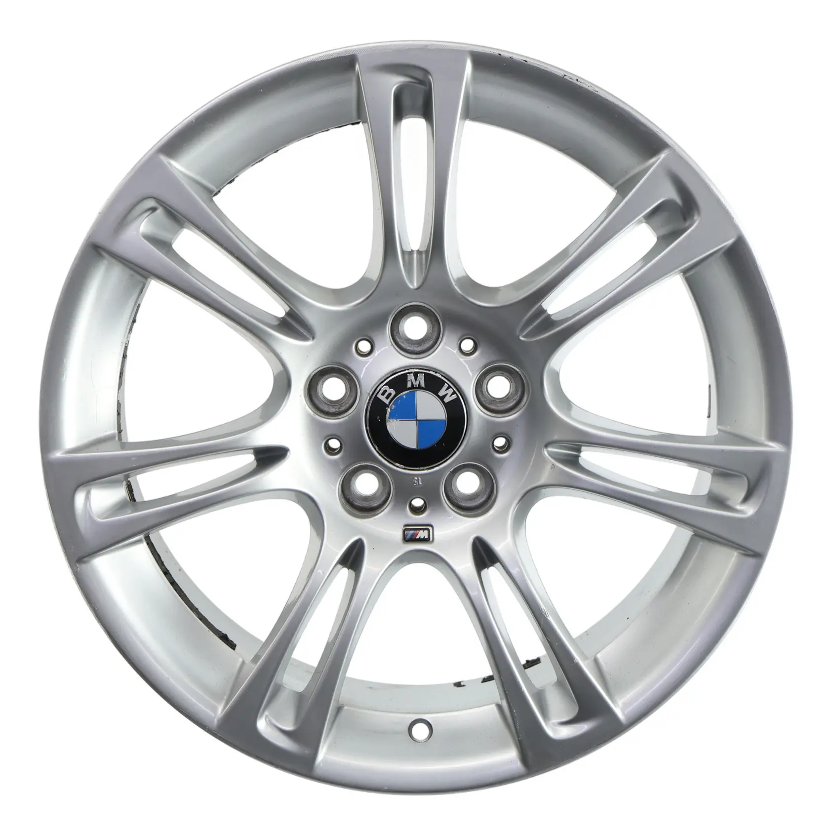 BMW F10 F11 F12 Silver Wheel Alloy Rim M Double Spoke 350 8J 18" ET:30 7842650