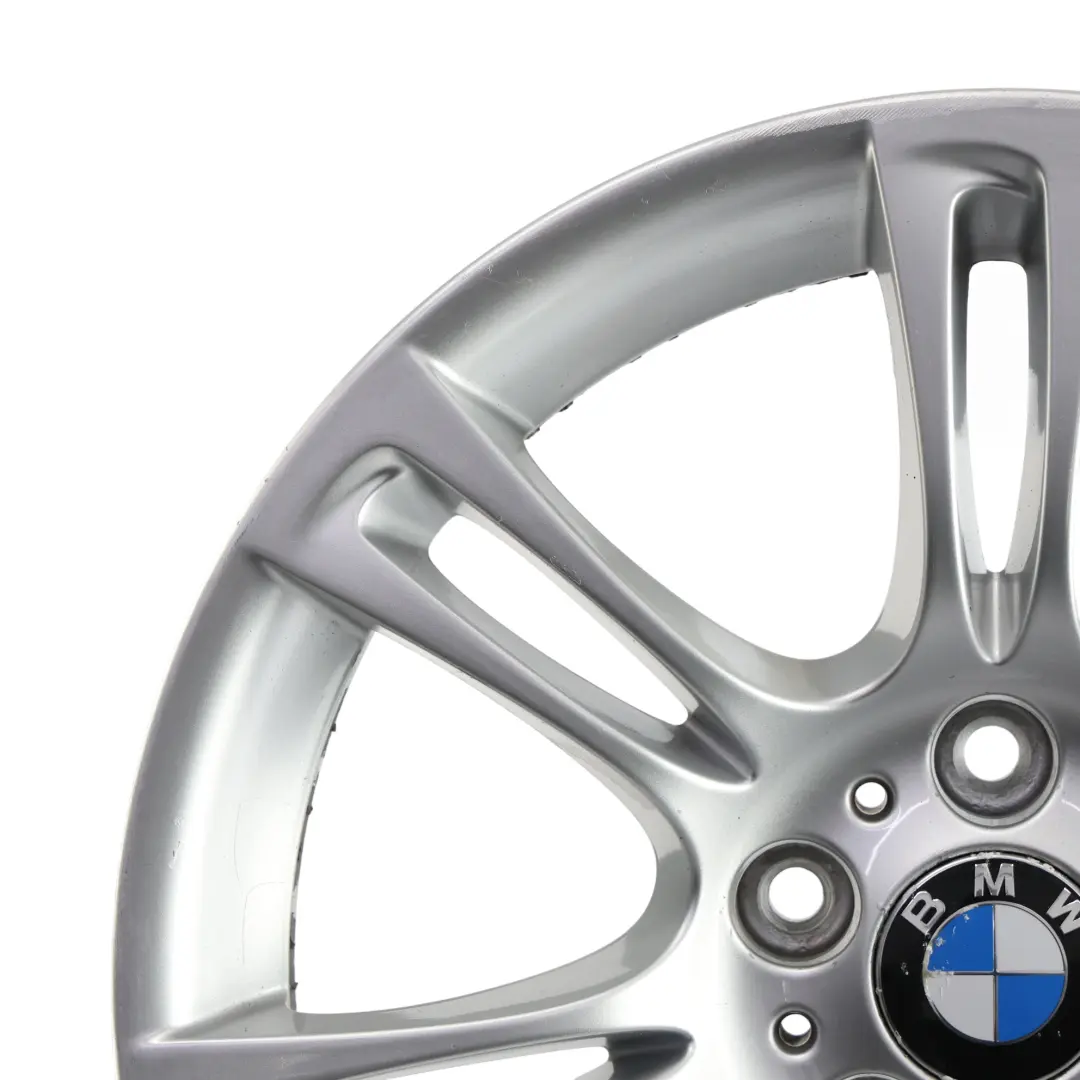 Alloy Rim M Double Spoke 350 8J 18" ET:30 to BMW F10 F11 F12 Silver Wheel with Part number 7842650 BMW F10 F11 F12 Silver Wheel Alloy Rim M Double Spoke 350 8J 18" ET:30 - SKU 7842650-1 - Part number 7842650