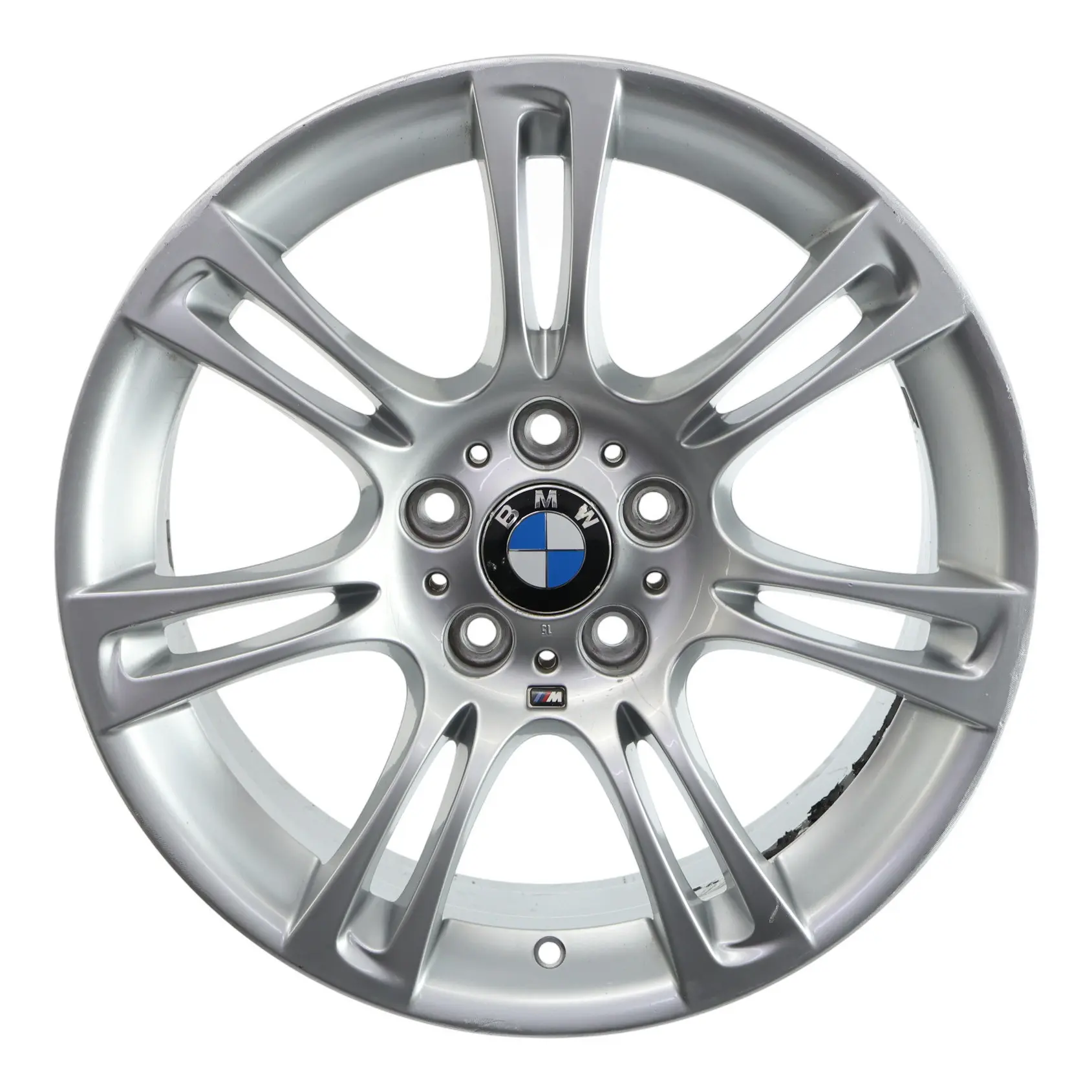 BMW F10 F11 F12 Silver Wheel Alloy Rim M Double Spoke 350 8J 18" ET:30 7842650