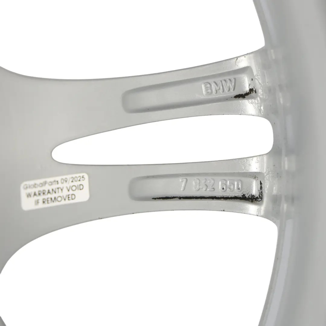 BMW F10 F11 F12 Silver Wheel Alloy Rim M Double Spoke 350 8J 18" ET:30 - SKU 7842650-2 - Part number 7842650