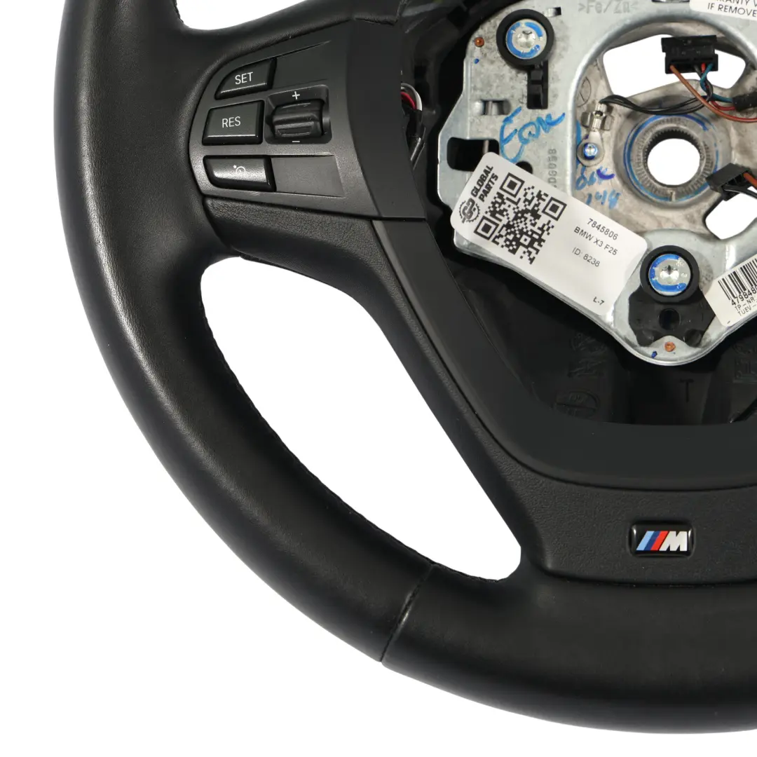 BMW X3 F25 X4 F26 Kierownica M Sport Pakiet Grzana Czarna Skóra - SKU 7845806 - Numer Części 7845806