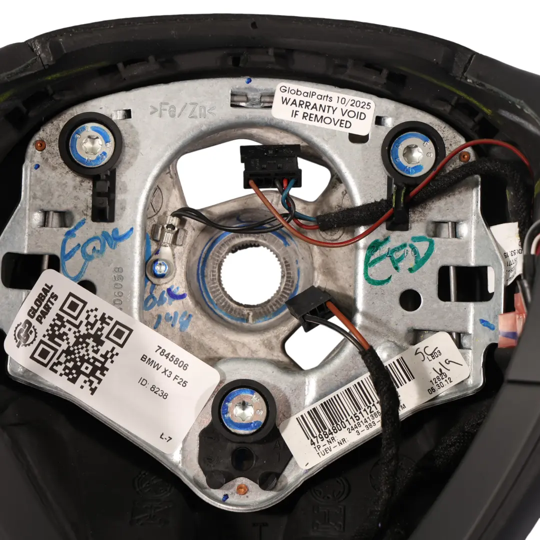 BMW X3 F25 X4 F26 Kierownica M Sport Pakiet Grzana Czarna Skóra - SKU 7845806 - Numer Części 7845806