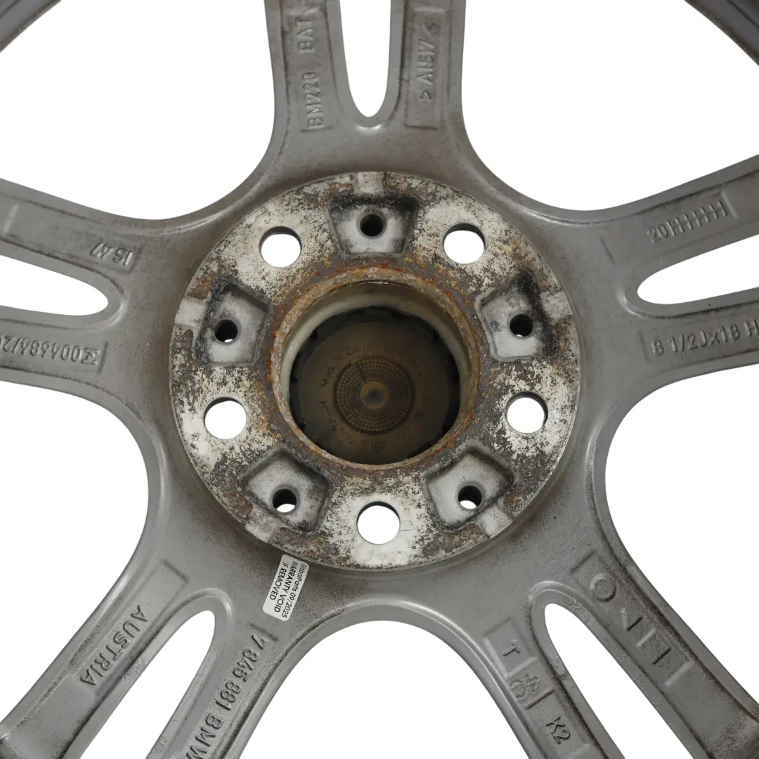 BMW F30 F31 F32 Jante Arrière Alliage 18" 8,5J ET:47 Rayons Étoile M 400 - SKU 7845881-12 - Numéro de pièce 7845881