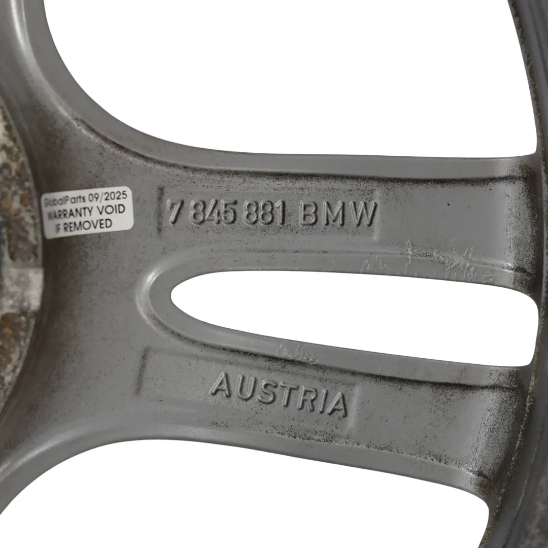 BMW F30 F31 F32 Jante Arrière Alliage 18" 8,5J ET:47 Rayons Étoile M 400 - SKU 7845881-12 - Numéro de pièce 7845881