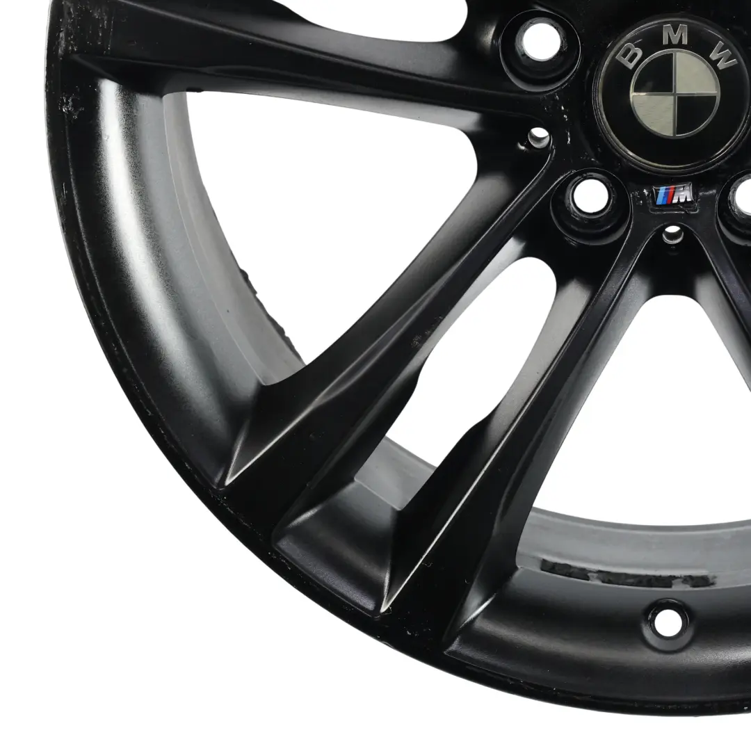 BMW F34 GT Vorderrad Schwarz Alufelge 19" 8J ET:30 M Doppelspeiche 598M - SKU 7847543-2 - Teilenummer 7847543