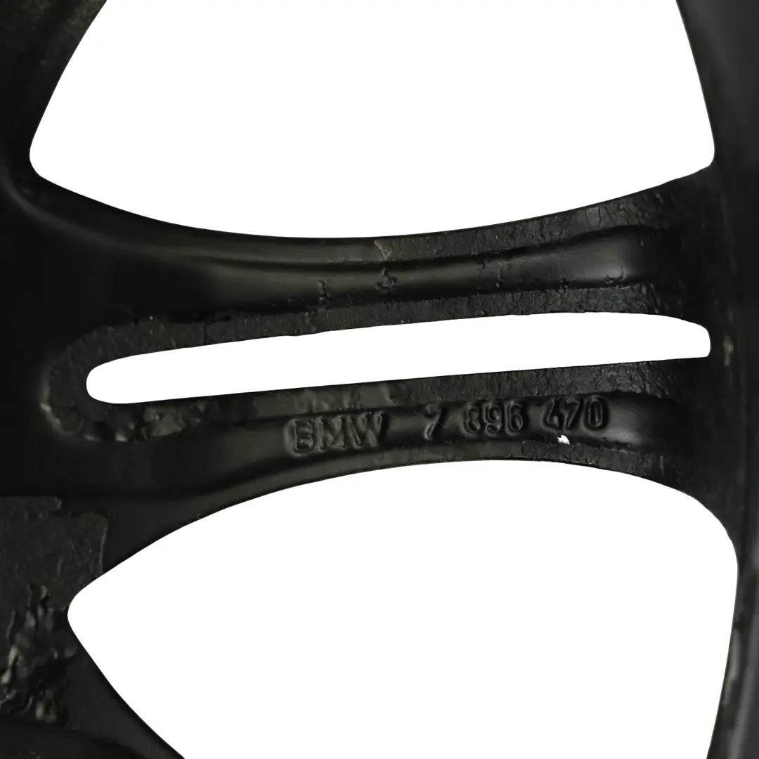 BMW E46 Z4 E85 Negro Delantero Llanta aleación 18 "ET:47 8J M Doble Radio 135 - SKU 7896470-3 - Número de pieza 7896470