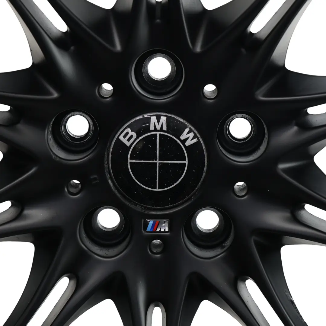 BMW E46 Z4 E85 Negro Delantero Llanta aleación 18 "ET:47 8J M Doble Radio 135 - SKU 7896470-3 - Número de pieza 7896470