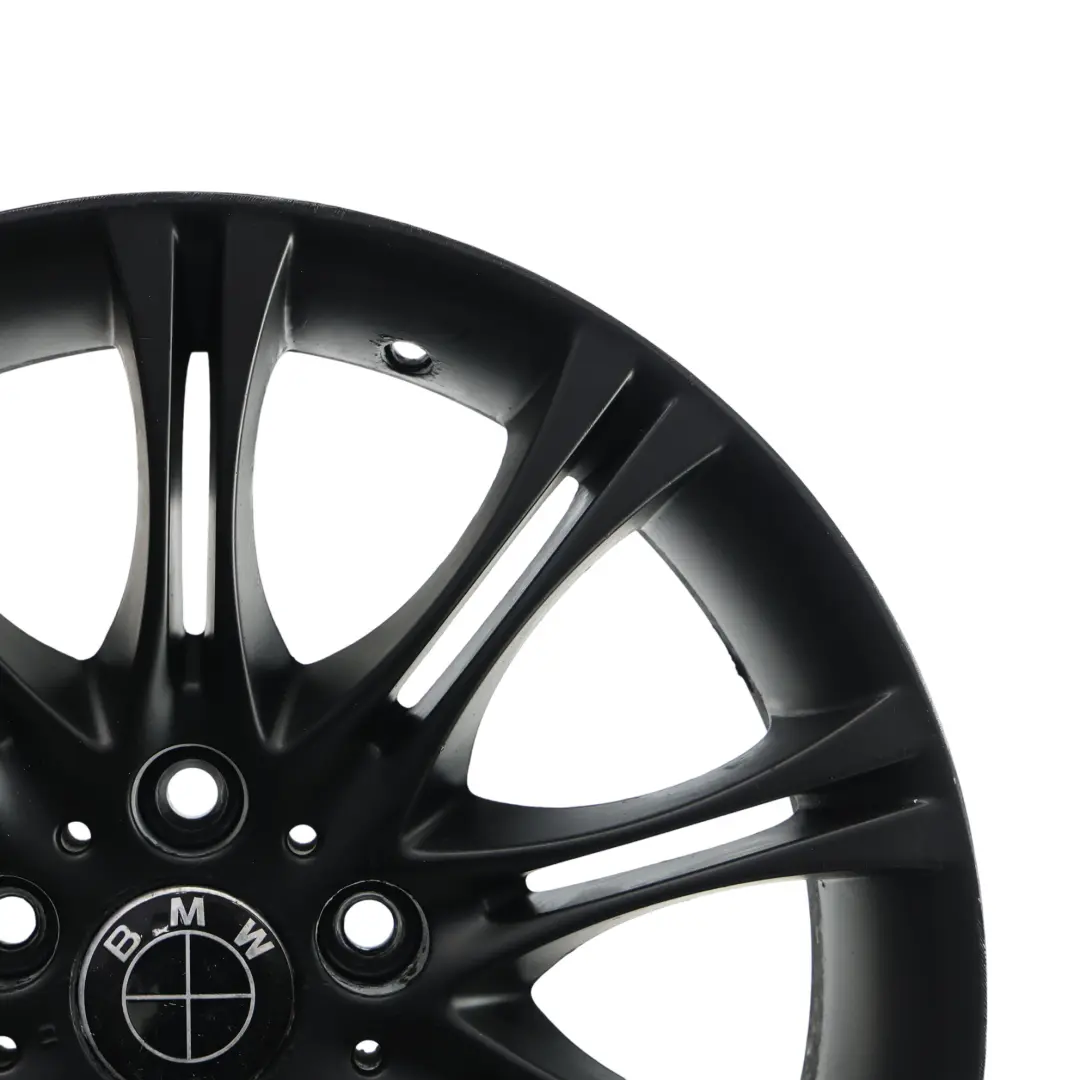 Alloy Wheel Rim 18" M Double Spoke 135 8,5J ET:50 to BMW E46 Z4 E85 Black Rear with Part number 7896490 BMW E46 Z4 E85 Black Rear Alloy Wheel Rim 18" M Double Spoke 135 8,5J ET:50 - SKU 7896490-8 - Part number 7896490