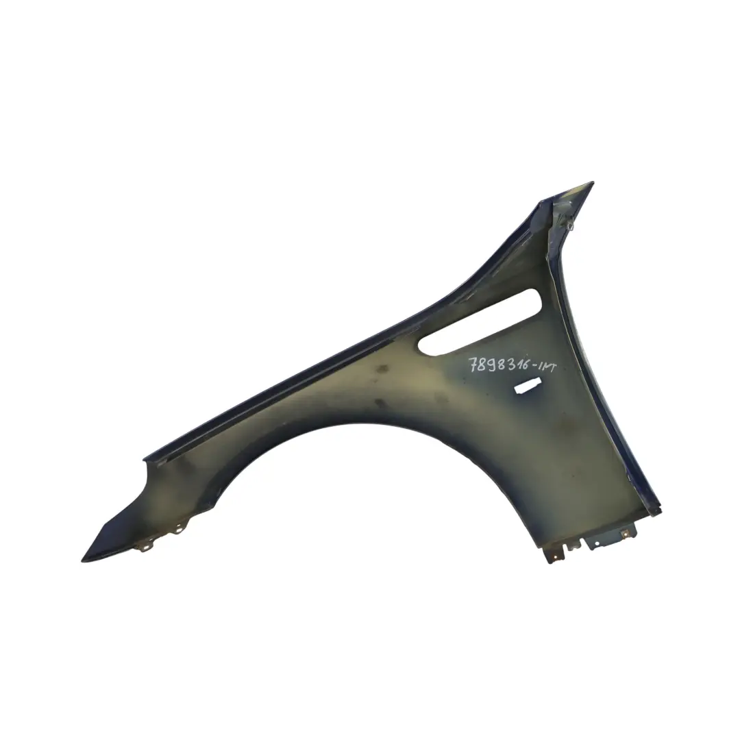 Side Panel Front Right O/S Wing Fender Interlagos Blue - A30 to BMW E60 E61 M5 with Part number 7898316 BMW E60 E61 M5 Side Panel Front Right O/S Wing Fender Interlagos Blue - A30 - SKU 7898316-INT - Part number 7898316