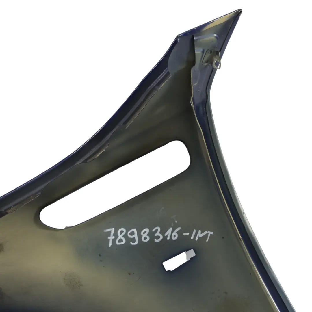 Side Panel Front Right O/S Wing Fender Interlagos Blue - A30 to BMW E60 E61 M5 with Part number 7898316 BMW E60 E61 M5 Side Panel Front Right O/S Wing Fender Interlagos Blue - A30 - SKU 7898316-INT - Part number 7898316