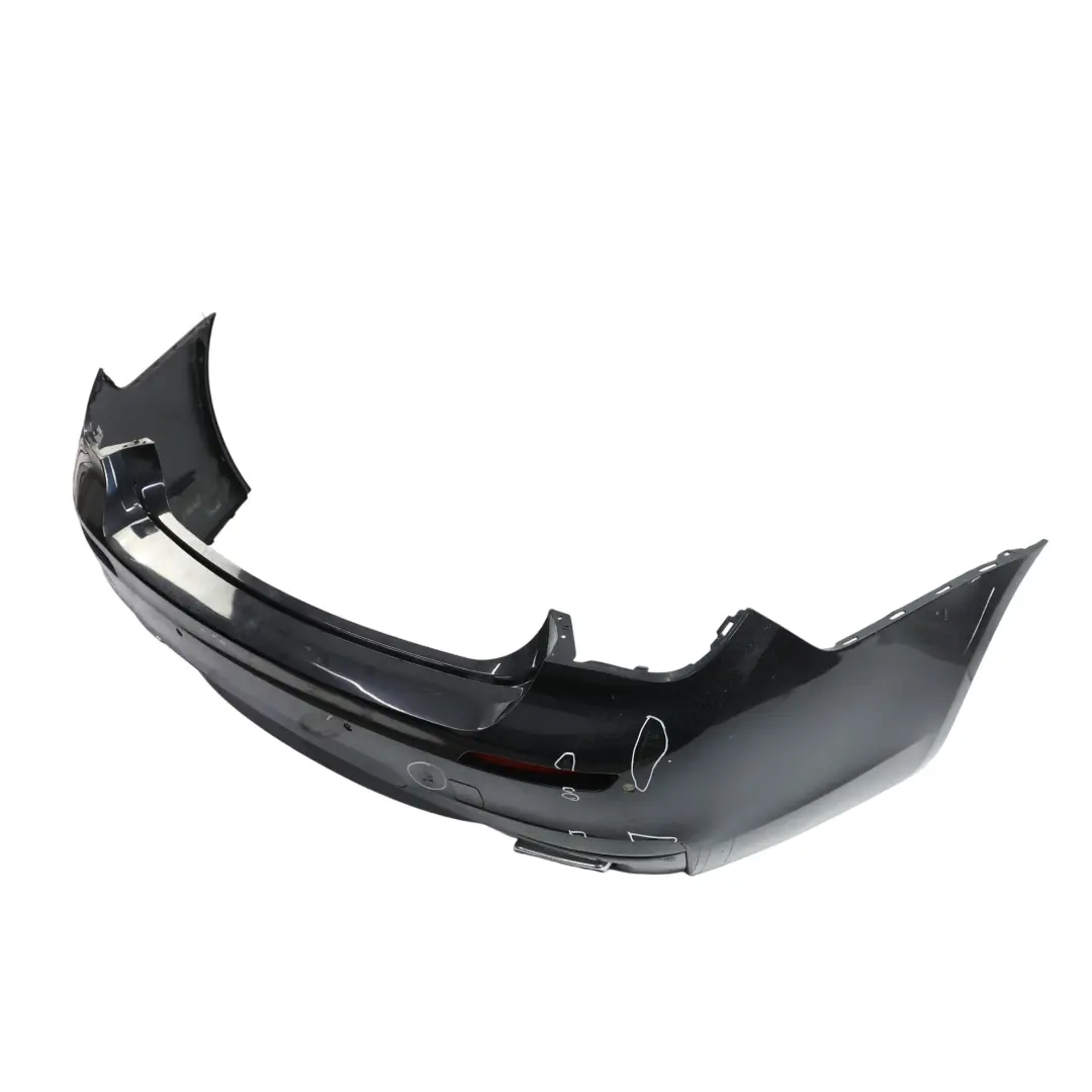 BMW F01 Rear Bumper M Sport Trim Panel Cover Azurite Black Metallic - S34 - SKU 7898876-AZB - Part number 7898876