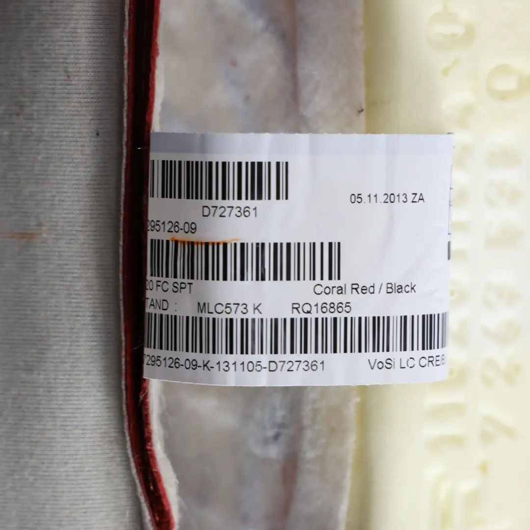 Housse de siège avant droit siège sport chauffant cuir rouge pour BMW F36 à propos du numéro de pièce 7944254 BMW F36 Housse de siège avant droit siège sport chauffant cuir rouge - SKU 7944254-2 - Numéro de pièce 7944254