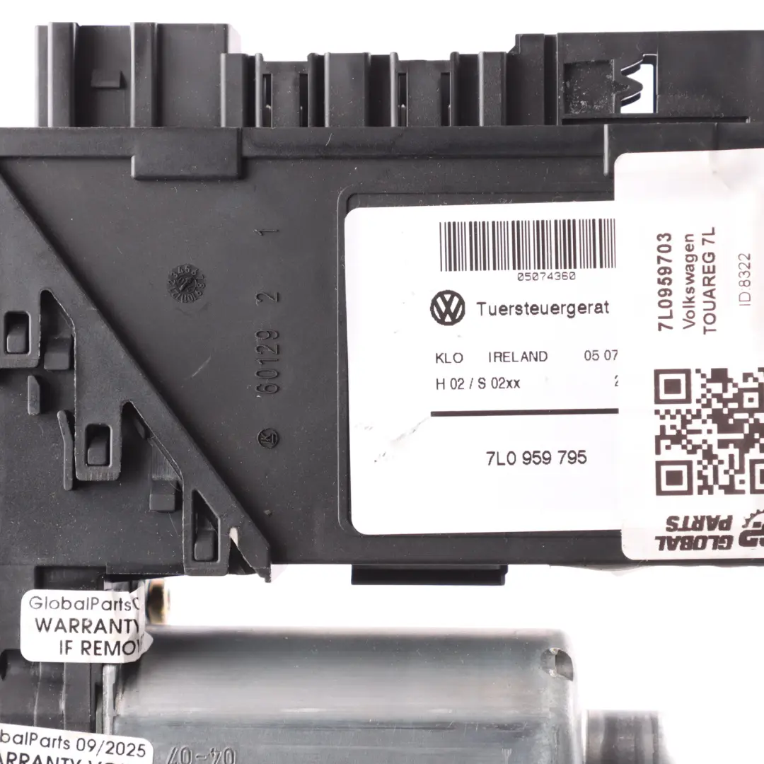 7L Motor Elevalunas Trasero Izquierdo para Volkswagen Touareg con número de pieza 7L0959703 Volkswagen Touareg 7L Motor Elevalunas Trasero Izquierdo - SKU 7L0959703 - Número de pieza 7L0959703
