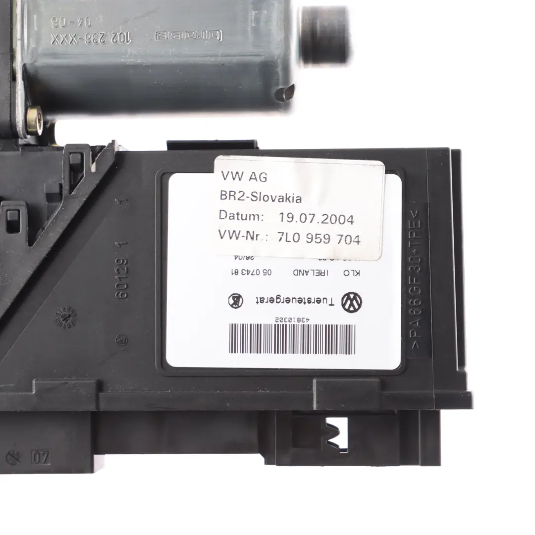 Volkswagen Touareg 7L Silniczek Podnośnika Szyby Tylny Prawy - SKU 7L0959704 - Numer Części 7L0959704