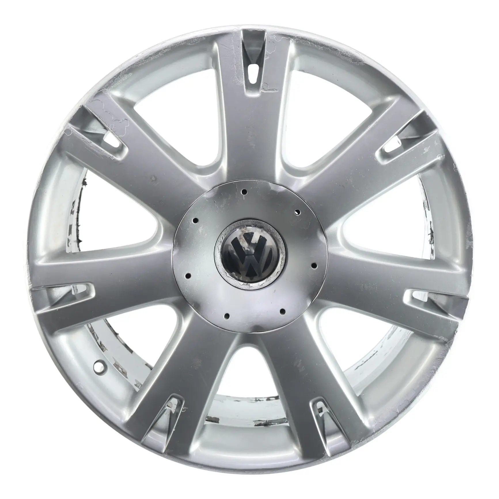 VW Volkswagen Touareg 7L Silberne Leicht Metall Felge 18" ET:57 8J 7L6601025L