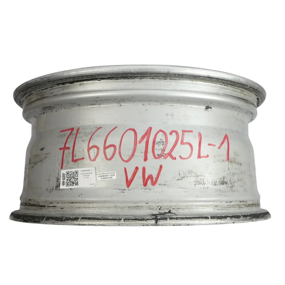 VW Volkswagen Touareg 7L Silver Alloy Wheel Rim 18" ET:57 8J - SKU 7L6601025L-1 - Part number 7L6601025L