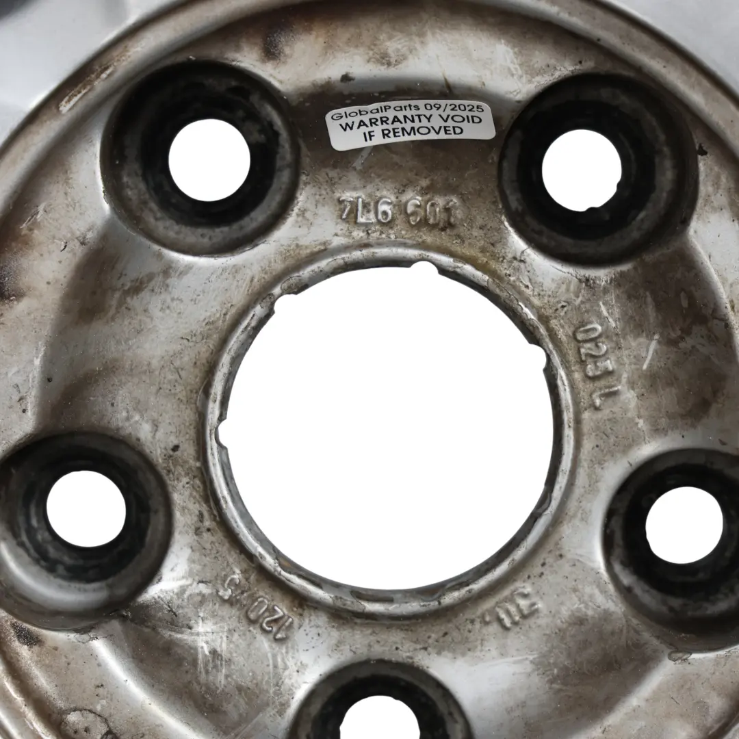 VW Volkswagen Touareg 7L Silver Alloy Wheel Rim 18" ET:57 8J - SKU 7L6601025L-1 - Part number 7L6601025L
