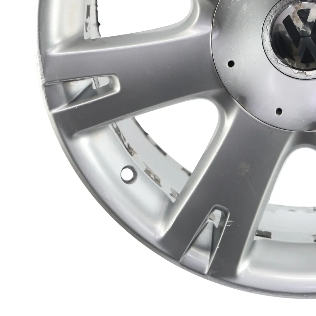 VW Volkswagen Touareg 7L Silberne Leicht Metall Felge 18" ET:57 8J - SKU 7L6601025L-1 - Teilenummer 7L6601025L