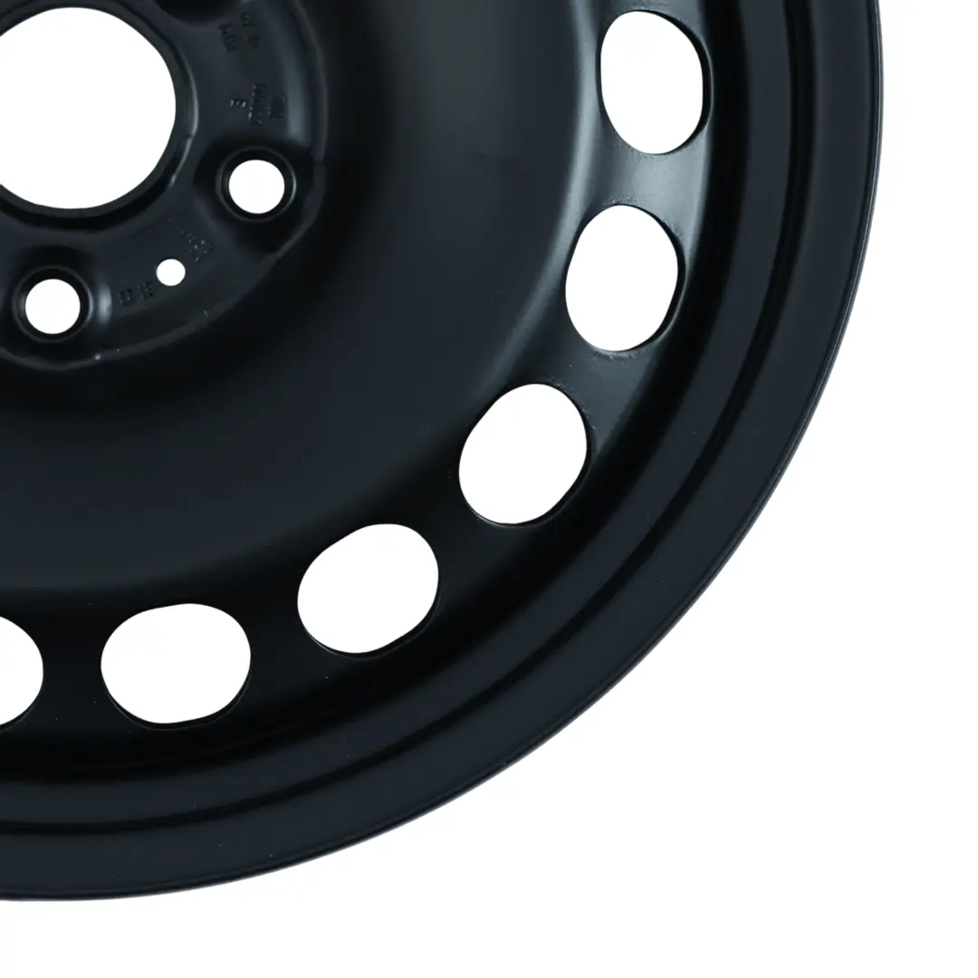 VW Tiguan 5N Sharan 7N Seat Alhambra Cerchio Acciaio Nero 16" 6,5J - SKU 7N0601027E - Numero di parte 7N0601027E