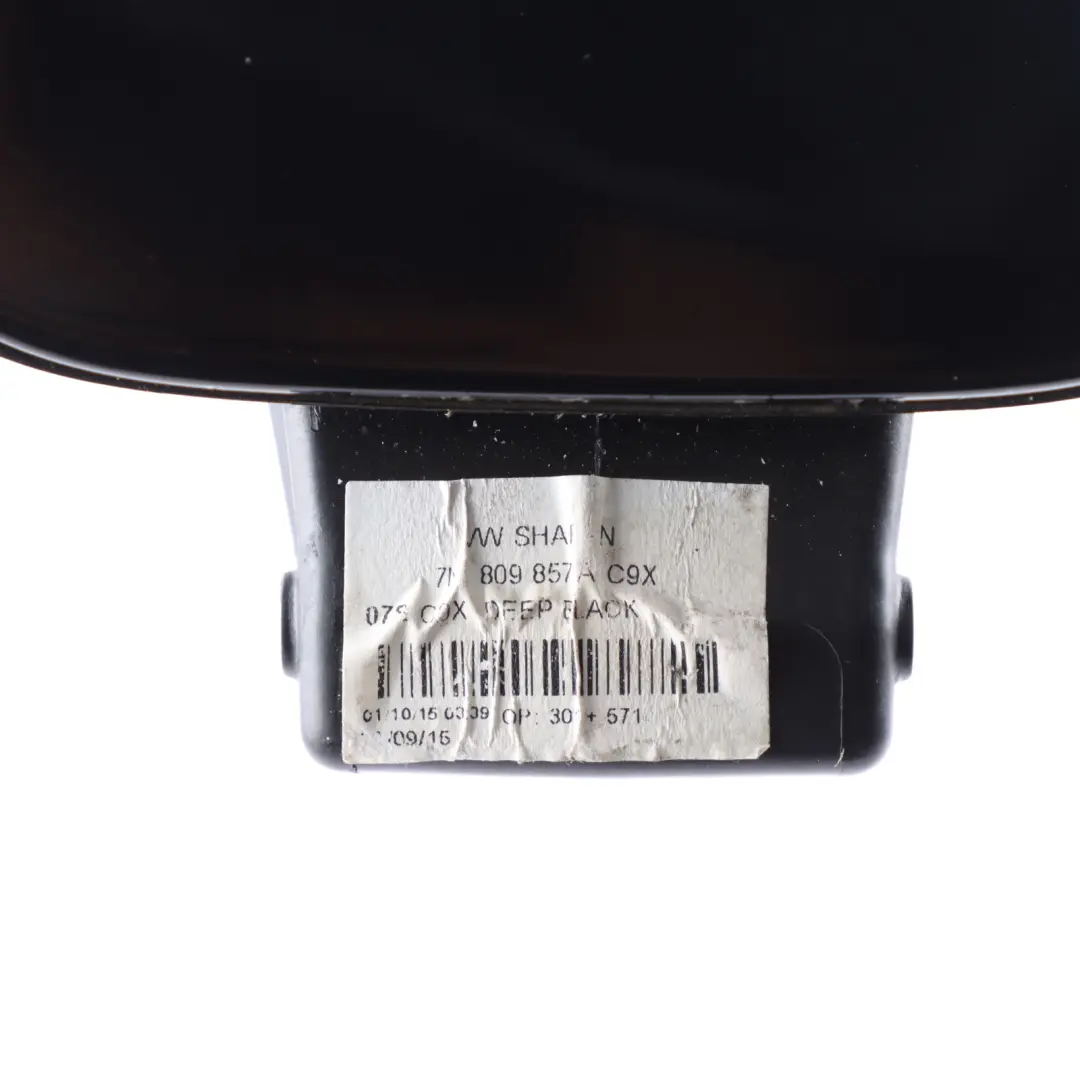 VW Volkswagen Sharan 7N Fuel Filler Flap Cap Cover Deep Black - C9X - SKU 7N0809857A-DBL - Part number 7N0809857A