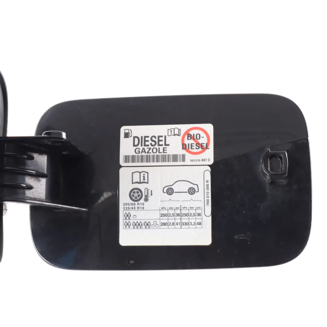 7N Fuel Filler Flap Cap Cover Deep Black - C9X to VW Volkswagen Sharan with Part number 7N0809857A VW Volkswagen Sharan 7N Fuel Filler Flap Cap Cover Deep Black - C9X - SKU 7N0809857A-DBL - Part number 7N0809857A