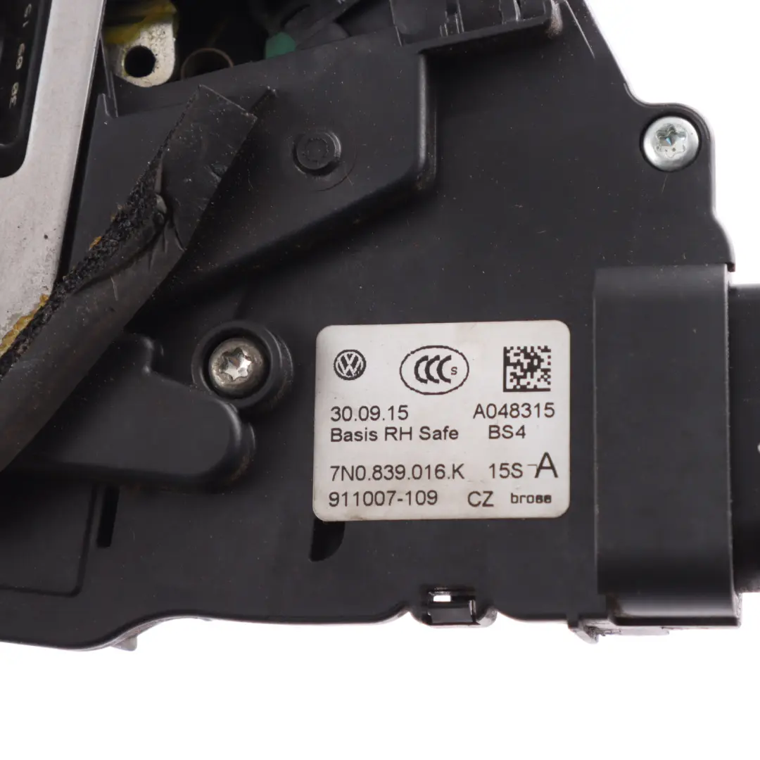Volkswagen Sharan 7N Seat Alhambra Door Lock Actuator Rear Right O/S - SKU 7N0839016K - Part number 7N0839016K
