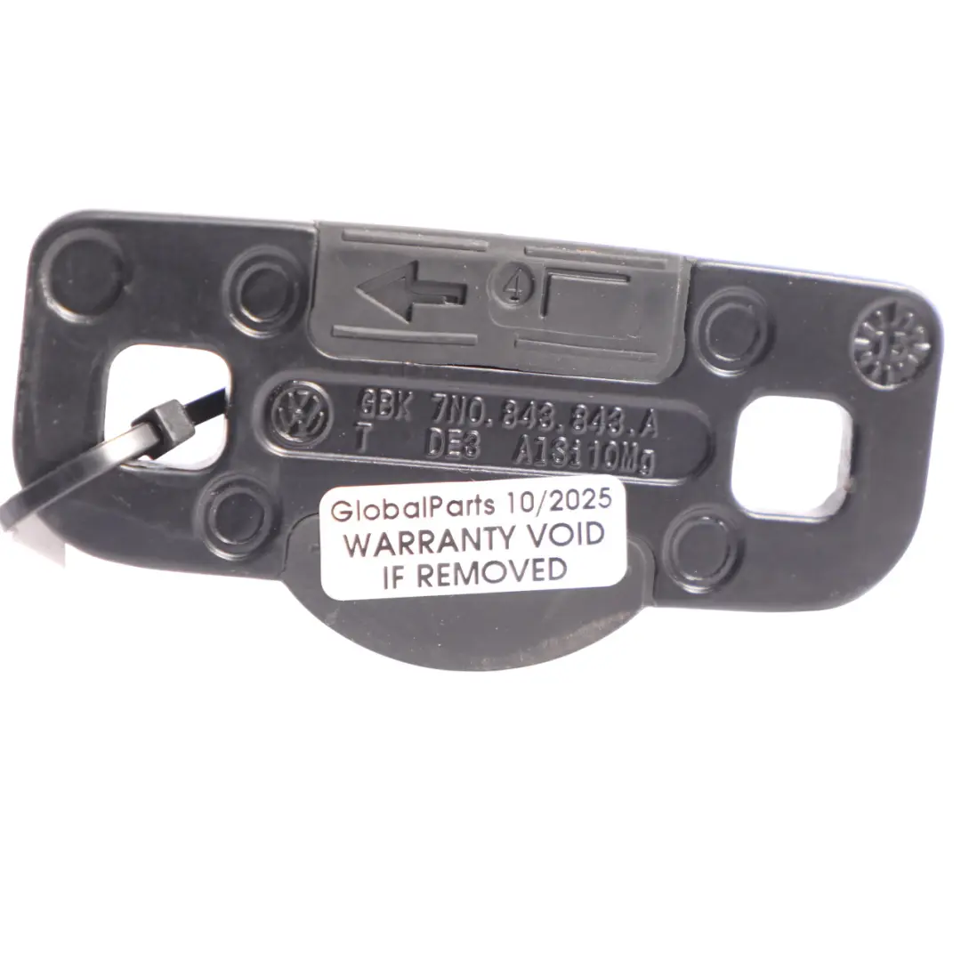 VW Sharan 7N Slide Puerta Inferior Cerradura Pestillo Striker Placa - SKU 7N0843844A - Número de pieza 7N0843844A