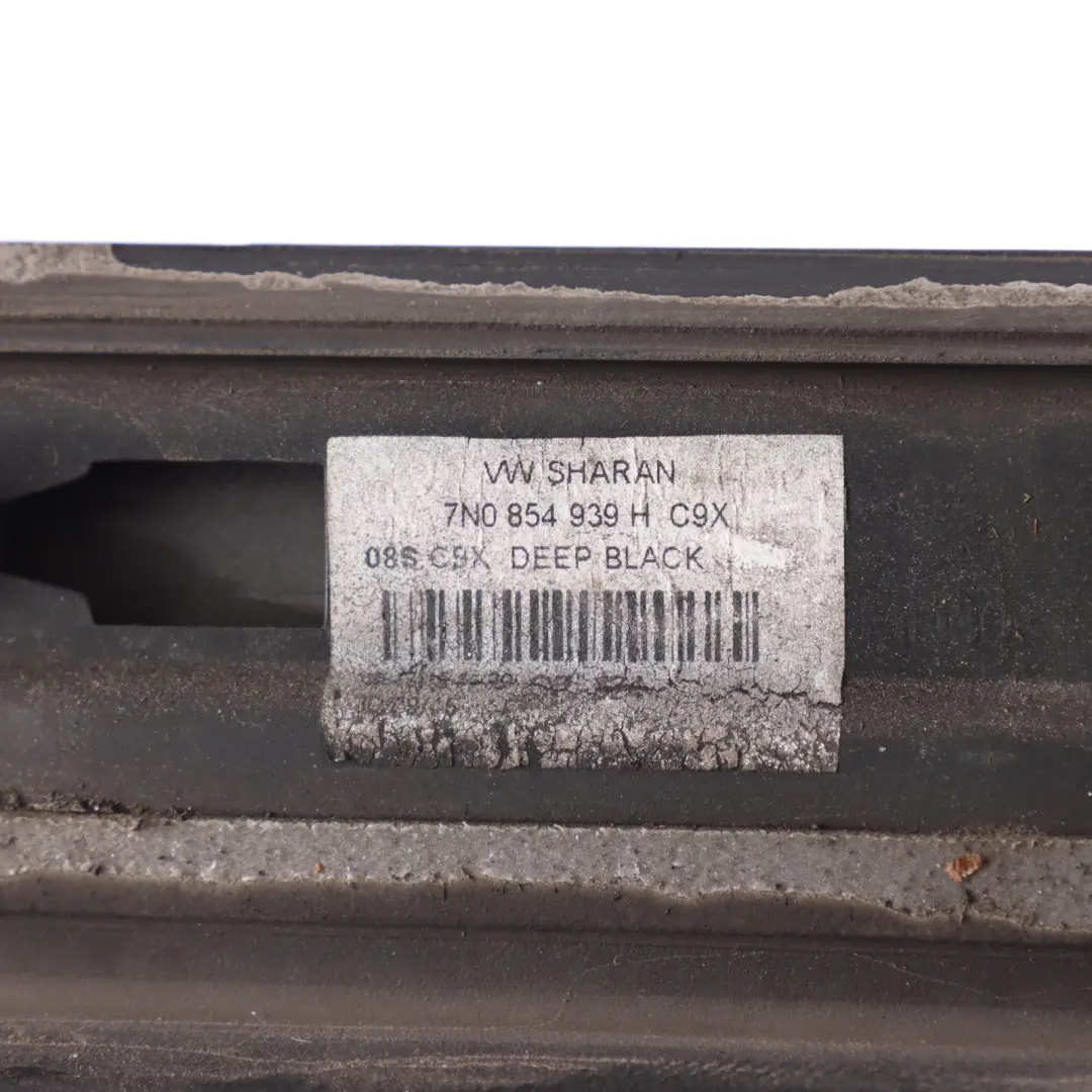 VW Sharan 7N Door Moulding Strip Front Left N/S Sill Cover Deep Black - C9X - SKU 7N0854939H-DBL - Part number 7N0854939H